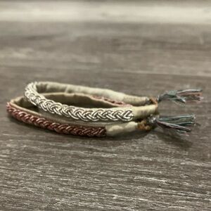 Silk braided bracelets